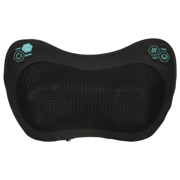 Shiatsu hátmasszírozó párna melegítéssel, 3 fokozat, autós adapter
