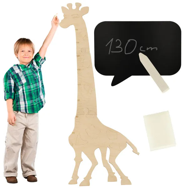 Fa zsiráf magasságmérő gyerekszobába, 125 cm