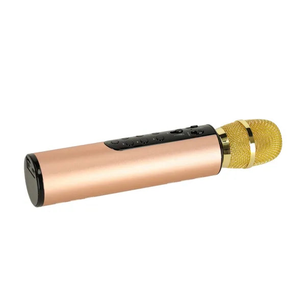 Arany vezeték nélküli karaoke mikrofon Bluetooth hangszóróval 2000 mAh