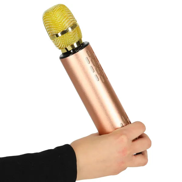 Arany vezeték nélküli karaoke mikrofon Bluetooth hangszóróval 2000 mAh
