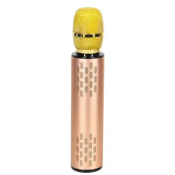 Arany vezeték nélküli karaoke mikrofon Bluetooth hangszóróval 2000 mAh
