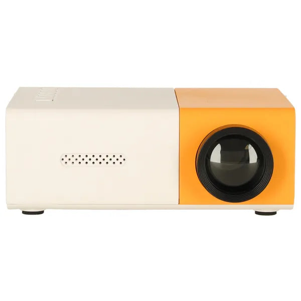 Mini hordozható LED projektor 24–60” HDMI/USB, fehér-narancs