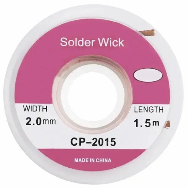 Réz kiforrasztó szalag 2 mm × 1,5 m, gyantázott tokban