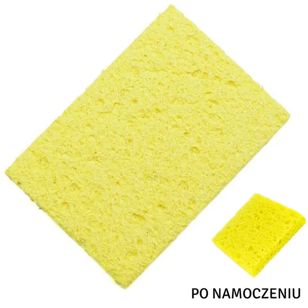Forrasztópáka hegytisztító szivacs, 50×35×5 mm, 10 db, sárga