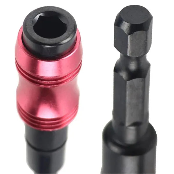 Mágneses 1/4'' HEX szögadapter csavarozóhoz, 20°-ig állítható, 90 mm