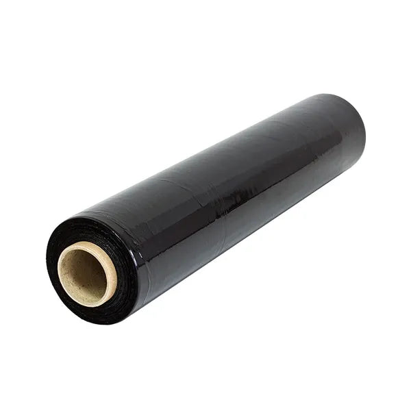 Fekete stretch fólia, 50 cm × 300 m, 3 kg, LLDPE