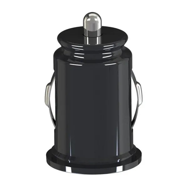 Dupla USB autós töltő 2,1A/1A, 12V, fekete, kompakt
