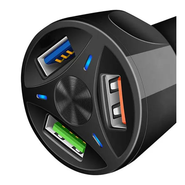 Autós gyorstöltő 3×USB-A 3.1A 12/24V QC