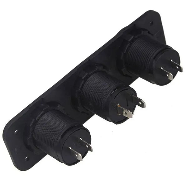 12 V autós szivargyújtó aljzat 2×USB (5 V/2,1 A) beépített voltmérővel