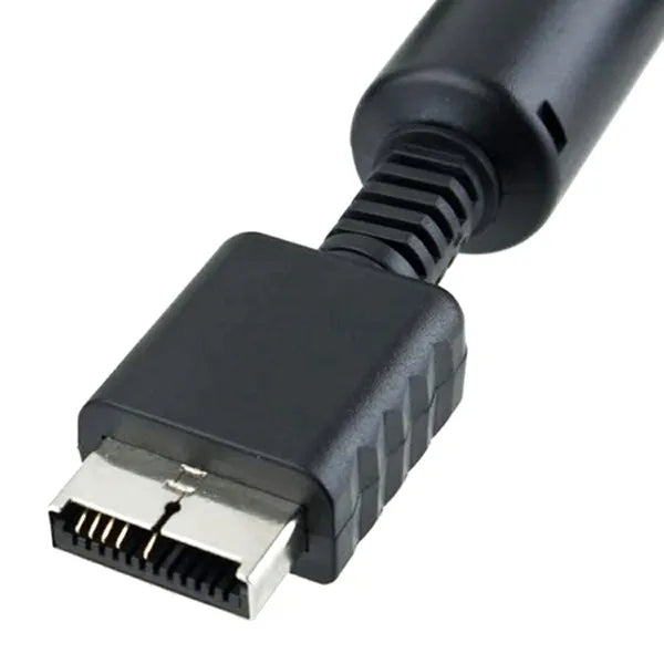 AV kábel 3×RCA PlayStation 1/2/3 konzolokhoz, 1,8 m, fekete