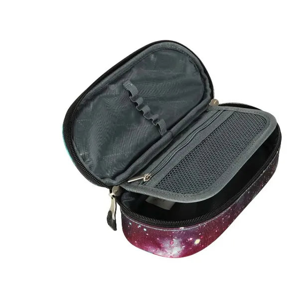 St. Right Nebula merev egyrekeszes tolltartó belső klapnival, 23x9,5x6 cm