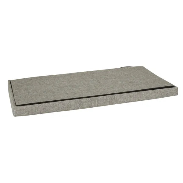 Szürke, összehajtható tárolós puff 76×38×38 cm, 100 kg teherbírás
