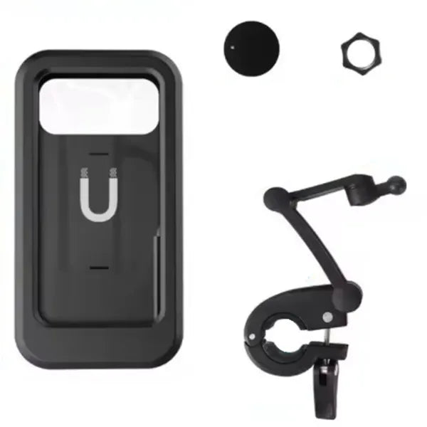Vízálló univerzális kerékpár-telefontartó, 4,5–6,7”, 360°-os