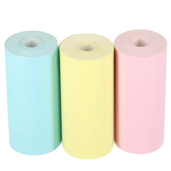 Színes BPA-mentes hőpapír tekercs 5,7 cm x 3 m, 3 db