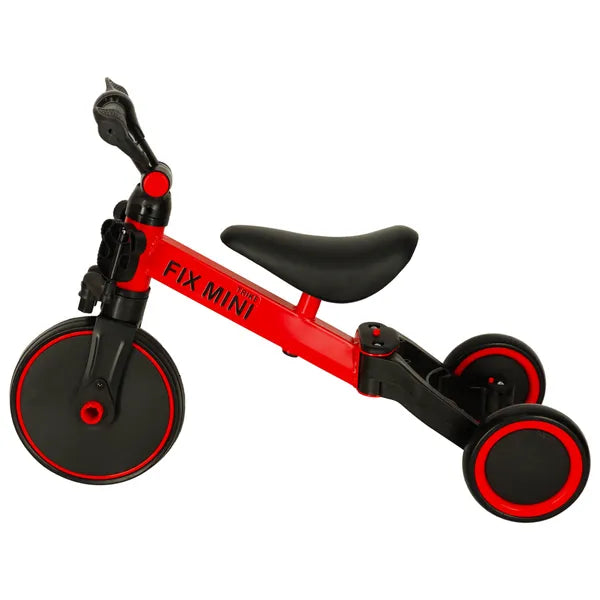 Trike Fix Mini 3 az 1-ben futóbicikli, pedálos tricikli, piros