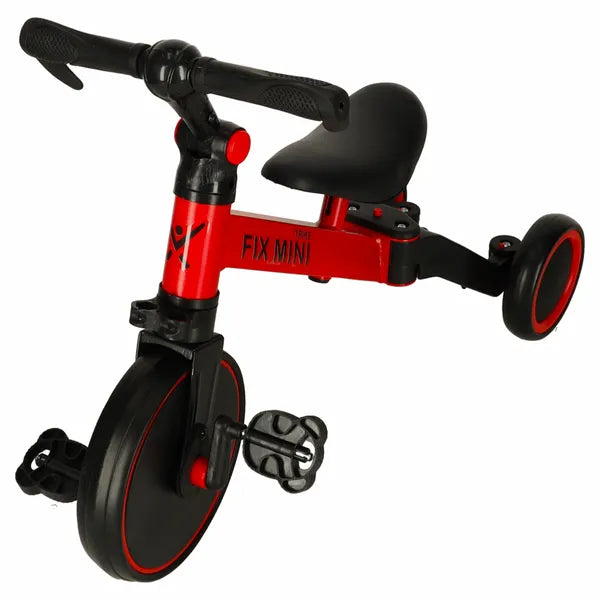 Trike Fix Mini 3 az 1-ben futóbicikli, pedálos tricikli, piros