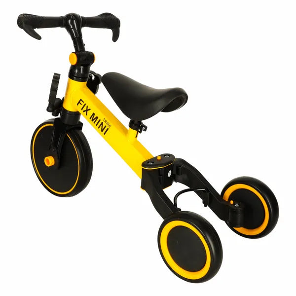 3 az 1-ben futóbicikli Trike Fix Mini, sárga, 18 hó-4 év, 30 kg