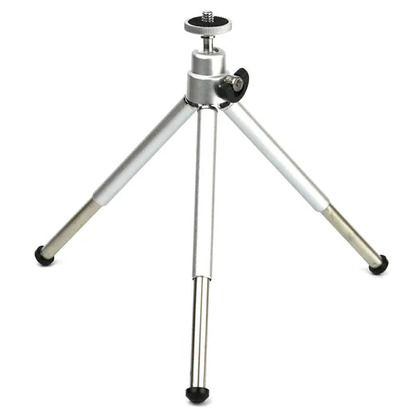 Asztali fotóállvány, 23 cm, alumínium, 1/4'' univerzális menet, ezüst