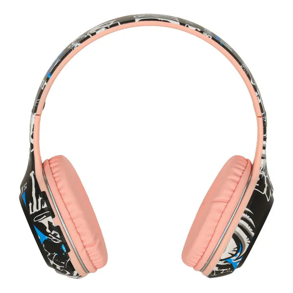 Vezeték nélküli Bluetooth 5.1 gamer sport fejhallgató, RGB, rózsaszín