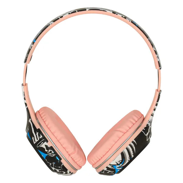 Vezeték nélküli Bluetooth 5.1 gamer sport fejhallgató, RGB, rózsaszín