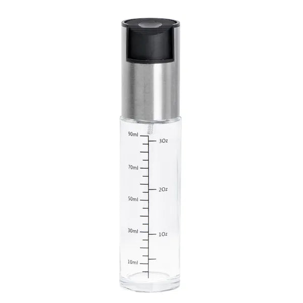 100 ml üveg olajspray skálával és rozsdamentes pumpával