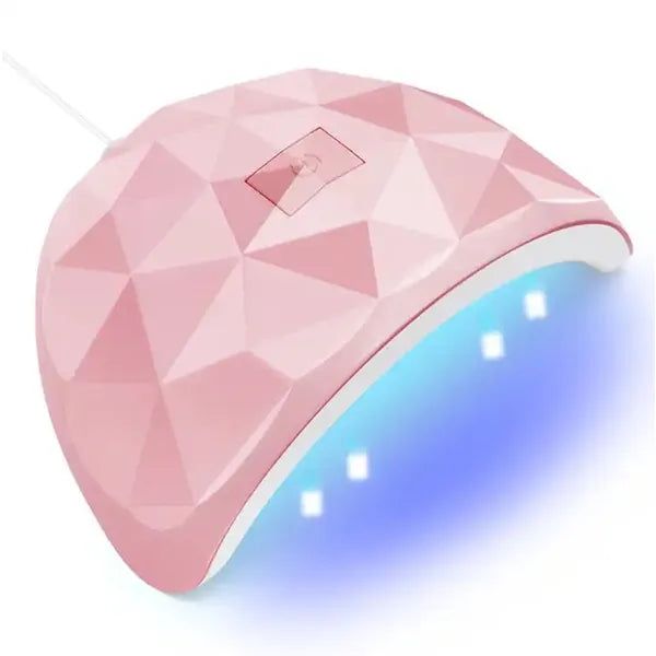 UV LED körömlámpa 54 W, 18 LED, rózsaszín, USB, 60/120 s időzítő