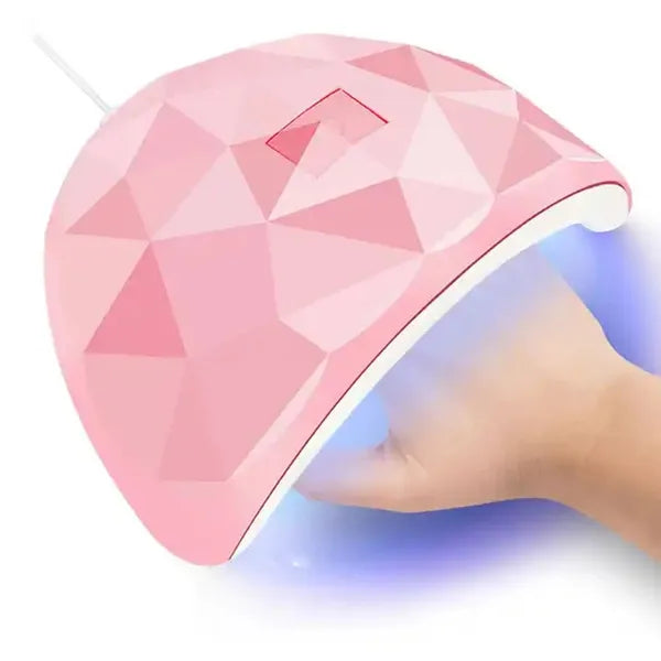 UV LED körömlámpa 54 W, 18 LED, rózsaszín, USB, 60/120 s időzítő