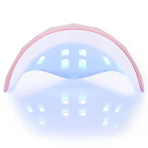 UV LED körömlámpa 54 W, 18 LED, rózsaszín, USB, 60/120 s időzítő