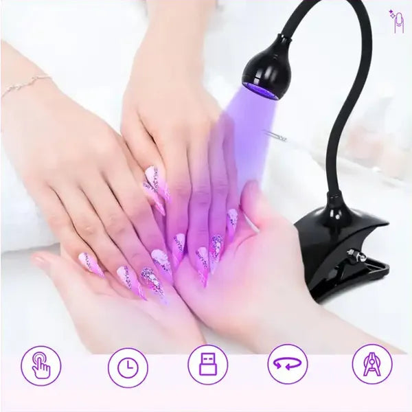 Mini uv körömlámpa 3w csipesszel