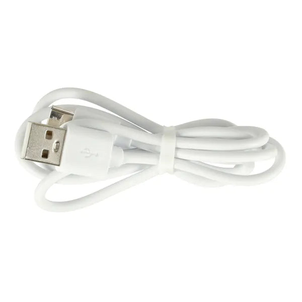Akkumulátoros asztali ventilátor, USB-töltés, 4 fokozat, LED, 30-38 cm, fehér