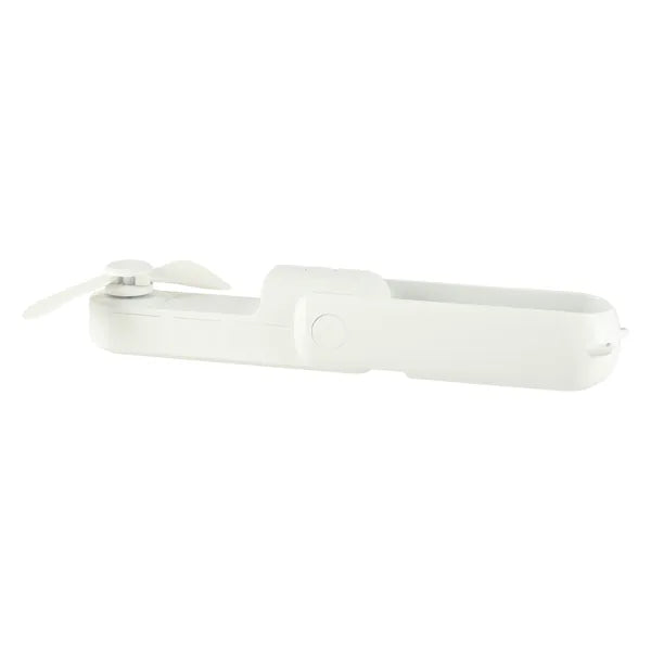 Összecsukható mini USB-C asztali-kézi ventilátor 1200 mAh powerbank, fehér
