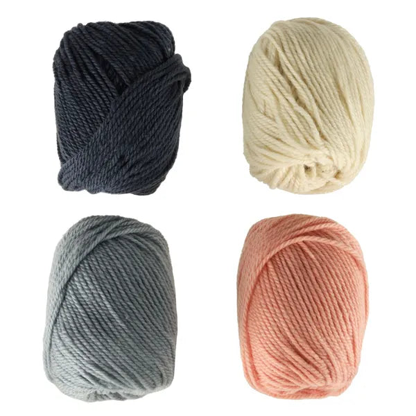 Horgoló fonalgombolyag készlet 4×50 g (60 m) – vegyes színek