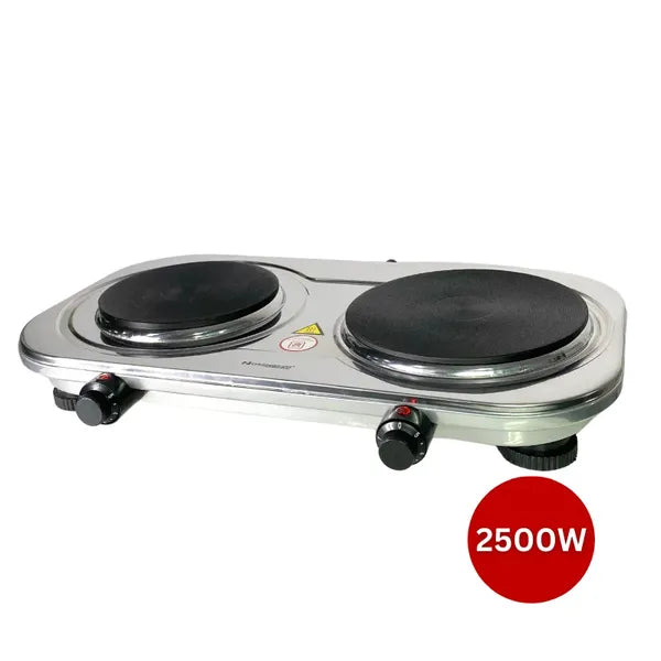 Rosenberg YQ-200D3 dupla elektromos inox főzőlap 2500 W, 155+185 mm