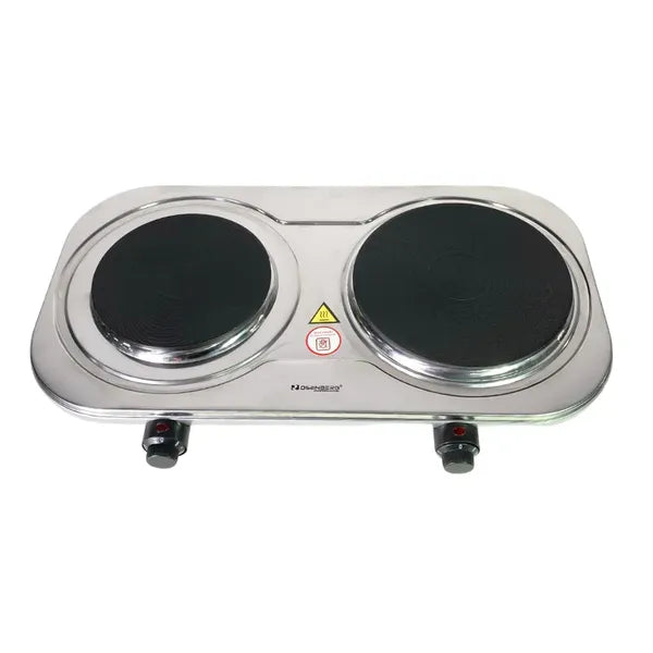 Rosenberg YQ-200D3 dupla elektromos inox főzőlap 2500 W, 155+185 mm