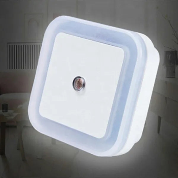 LED éjszakai fény fényérzékelővel, konnektoros, 1 W, fehér