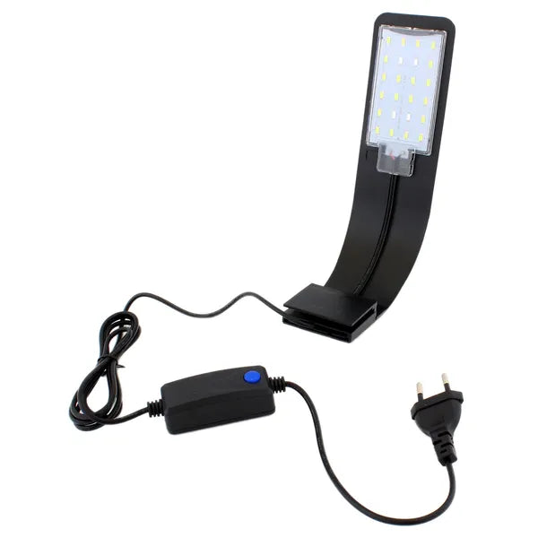 Energiatakarékos 8,7 W LED akvárium lámpa 24 LED (20 fehér + 4 kék), 23-50 cm