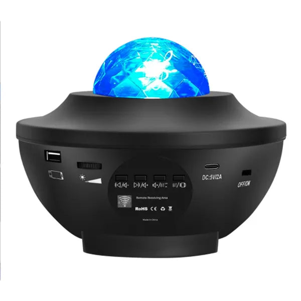 LED csillag- és galaxisvetítő, 21 mód, Bluetooth hangszóró, távirányító