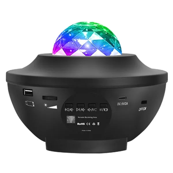 LED csillag- és galaxisvetítő, 21 mód, Bluetooth hangszóró, távirányító