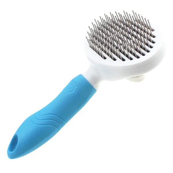 Öntisztító szőreltávolító kefe kutyáknak és macskáknak, 10 cm PP+acél