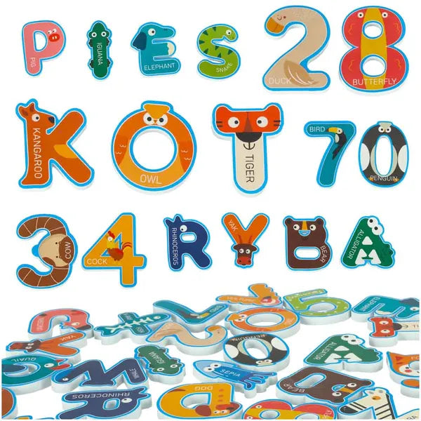 Szivacs hab fürdőpuzzle betűk és számok – 36 db, tapadó hálóval