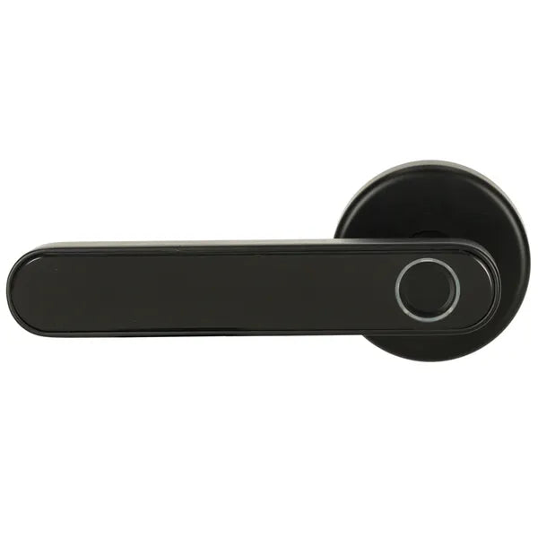 Elektronikus ajtózár ujjlenyomattal és kóddal, Bluetooth, fekete