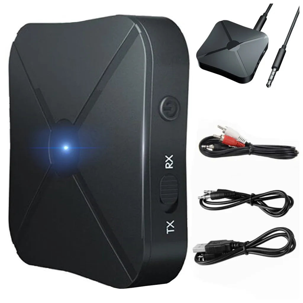 Bluetooth audio adó-vevő adapter, micro USB, jack, 11x8x3 cm