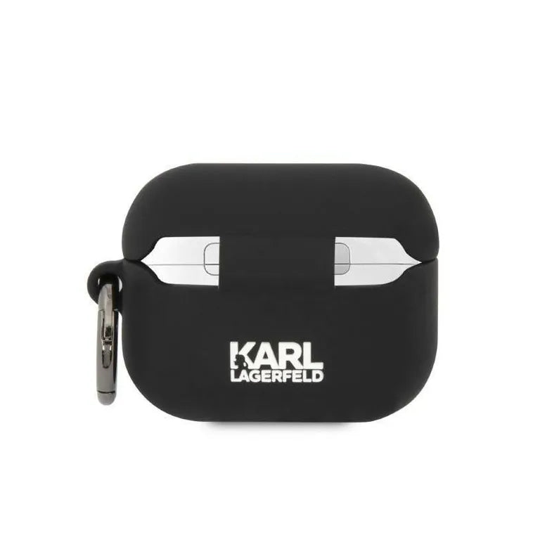 Apple Airpods Pro Karl Lagerfeld Szilikon Karl Head 3D fekete