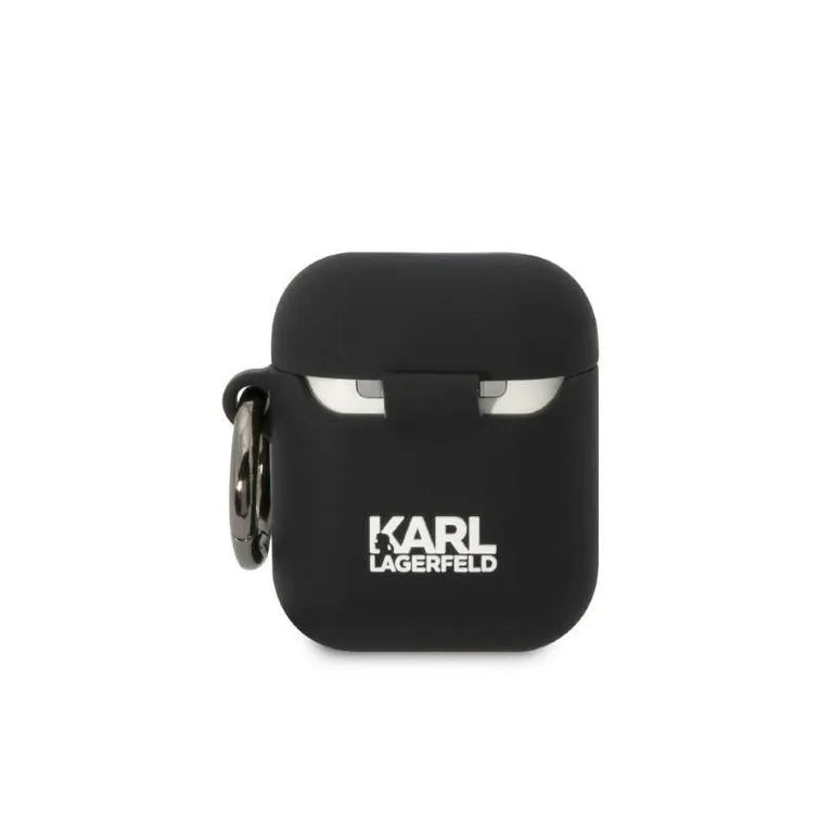 Apple Airpods tok Karl Lagerfeld Silicone Chupette Head 3D fekete