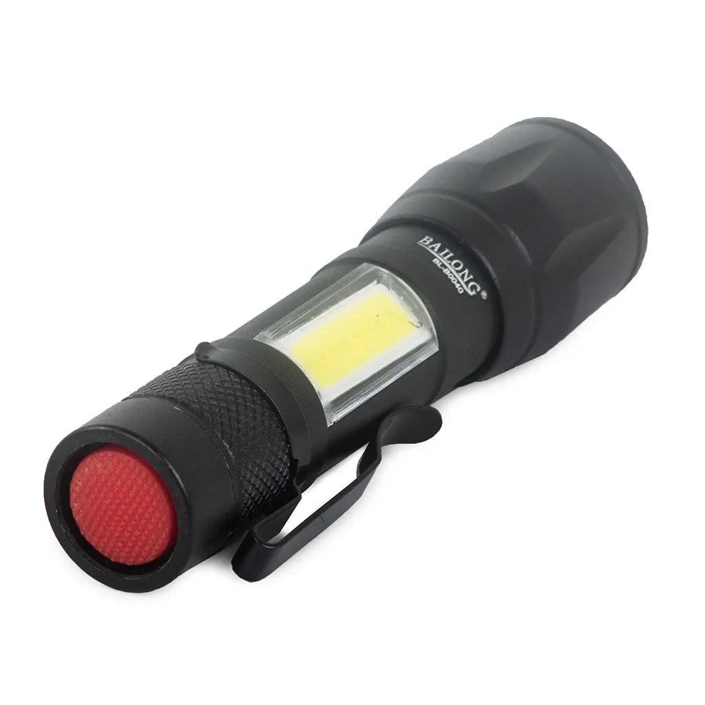 Bailong klasszikus mini mini cree zoom XP-E COB zseblámpa
