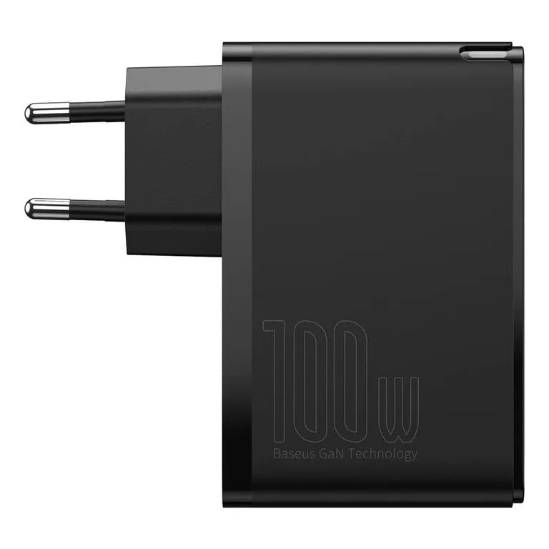 Baseus GaN2 Pro Quick 2x USB + 2x USB-C, 100W, EU (fekete)