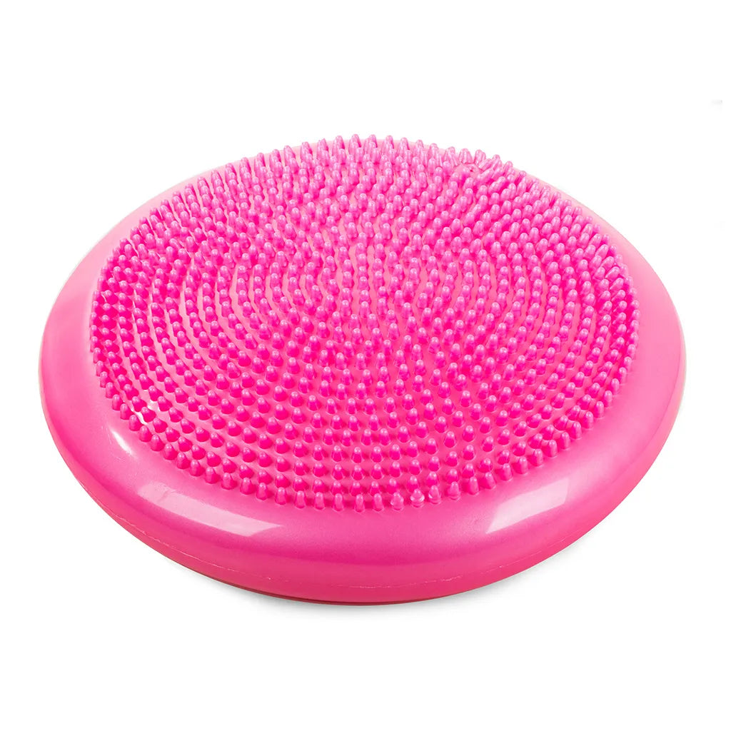 Beret párna szenzoros fitnesz korong pumpával, 32 cm, rózsaszín