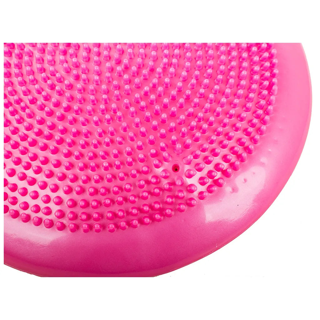 Beret párna szenzoros fitnesz korong pumpával, 32 cm, rózsaszín