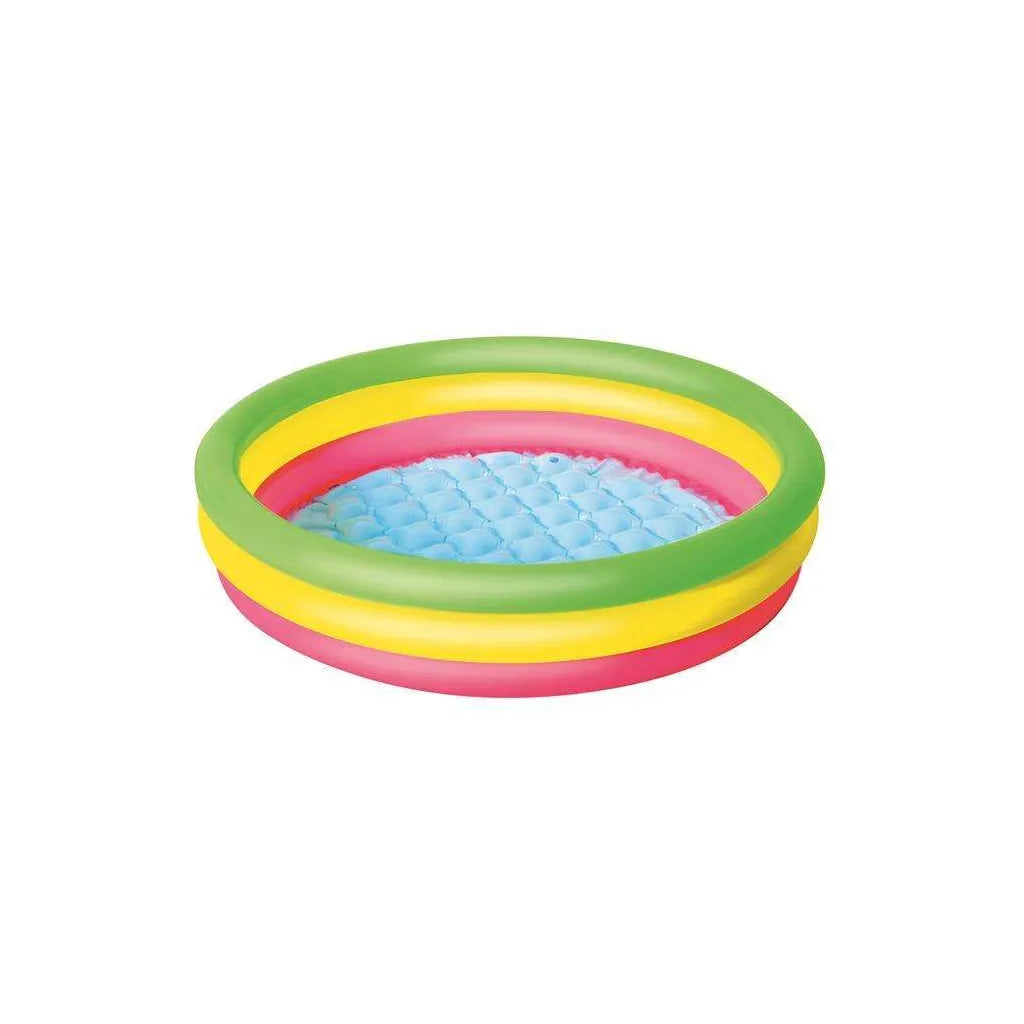 BESTWAY 51104 Szivárvány színű felfújható gyerekmedence, 102x25 cm