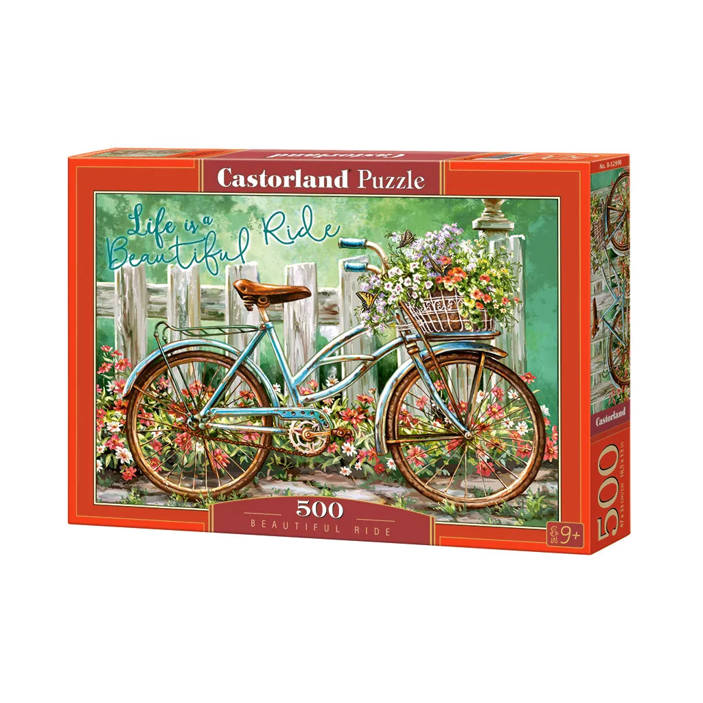 CASTORLAND 500 db-os kirakó, virágos kerékpár